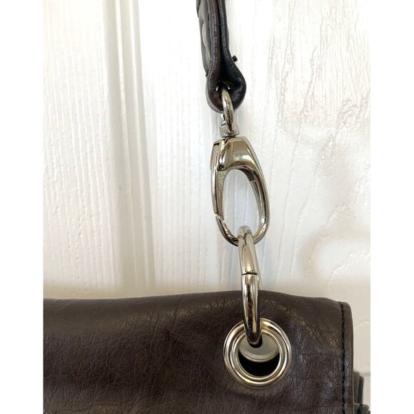 Avon Mark Convertible Shoulder Bag Flips Over to Brown or Black Adjustable Strap - Picture 8 of 12